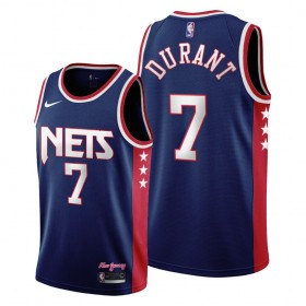 Maillot Basket Homme Brooklyn Nets Kevin Durant 7 Nike 2021-22 City Edition Throwback 90s Swingman